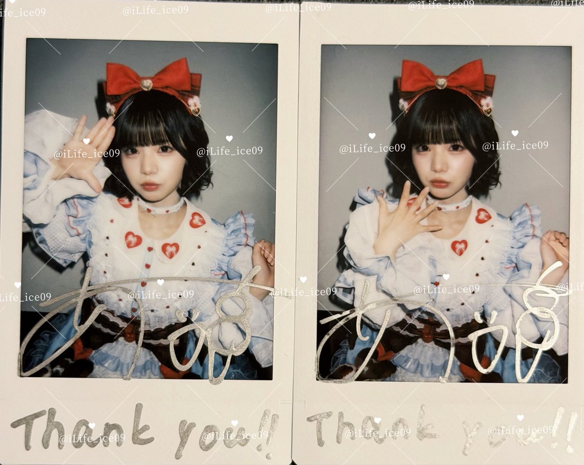 ホワイトデー衣装ランチェキ🎀 この衣装のあいすちゃんほんとに可愛い