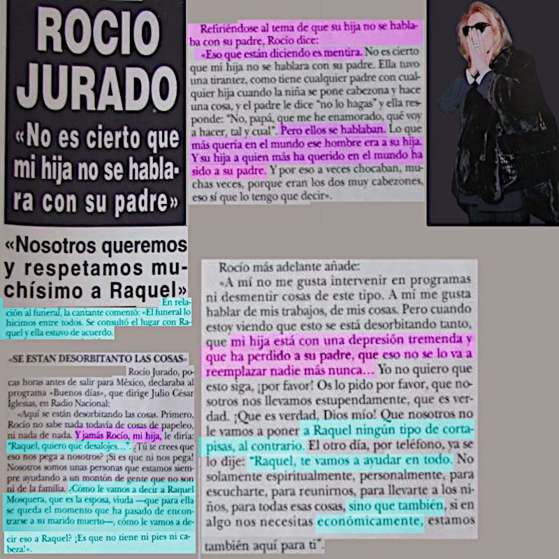 Bennu46's tweet photo. Rocío Jurado «No es cierto que mi hija Rocío Carrasco Mohedano no se hablara con su padre Pedro Carrasco » Pero ellos se hablaban. Lo que más queria en el mundo ese hombre era a su hija. Y su hija a quien más a querido en el mundo ha sido a su padre.
#APOYOROCIO28M #MareaFucsia https://t.co/dbboy42Hjn