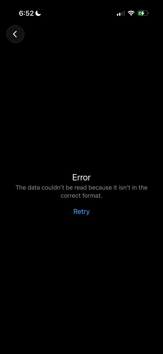 one_valor's tweet photo. @JustinBleuel @ChatGPTapp In ChatGPT iOS app, when I tap the Today's Pulse, I always get an error.
Running on latest version of ChatGPT, iPhone 17 Pro https://t.co/67gQrOm8B8