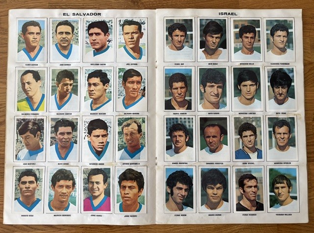 AWeltch's tweet photo. I rediscovered this last night - from the first time the FIFA World Cup was held in North America - Mexico '70.
I was just a geeky 9-year-old, but I collected the set (with help from my dad) and of course filled in the results. 
It was easier when it was just 16 countries! https://t.co/AehZ2rkAwP