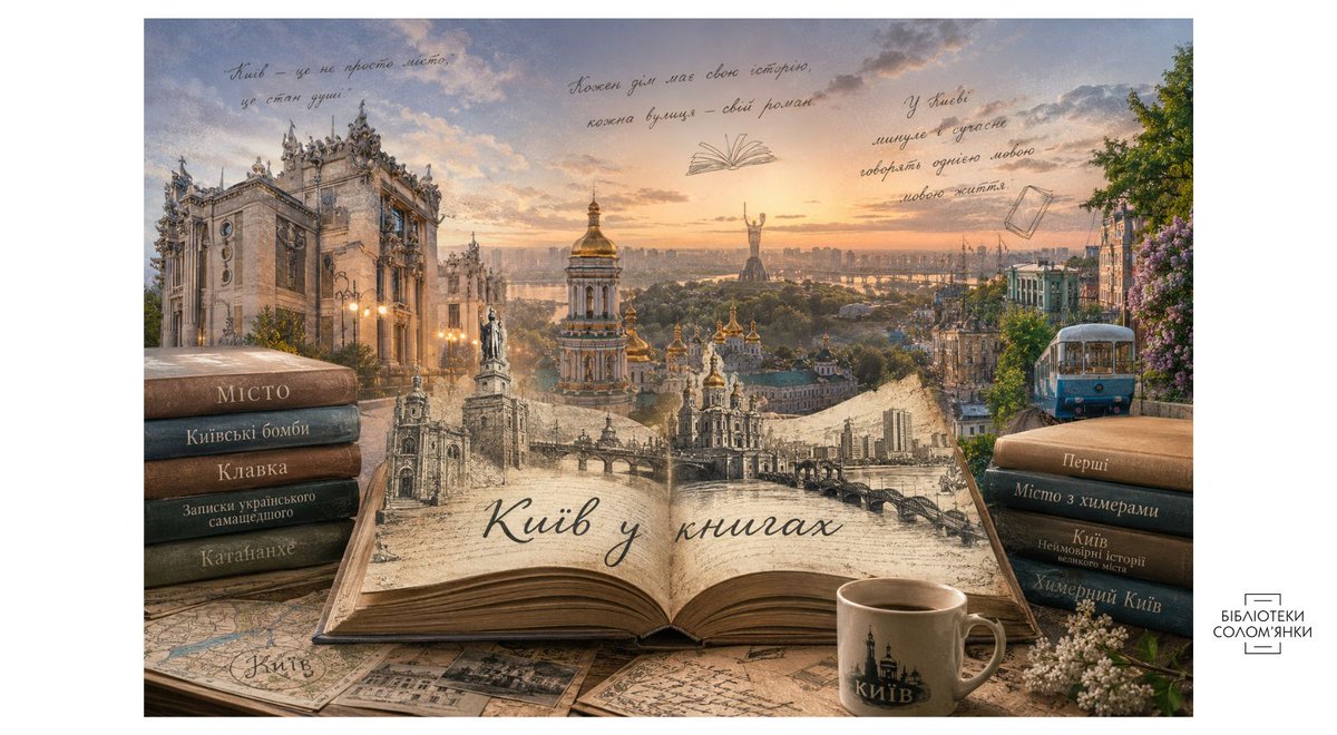 Dovzh_Library's tweet photo. 📚Київ, який живе на сторінках книг🌃: https://t.co/4xflcaMDFk

#День_Києва #Київ #книги_про_Київ #українська_література #бібліотеки_Соломянки https://t.co/XMQHMfjmNL