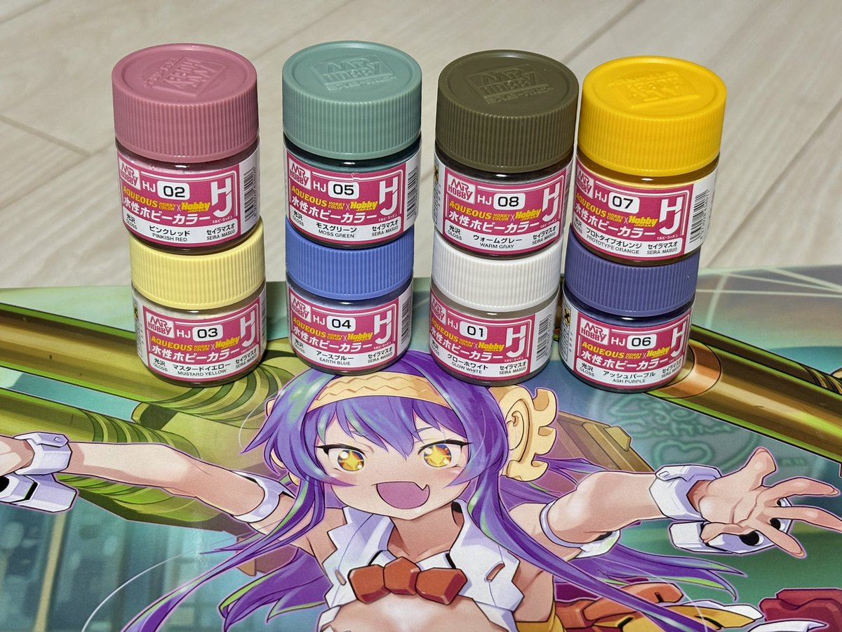 Gripon02's tweet photo. #バチャホビ
キャンペーンに当たって本物の塗料が届いた！
丁度組み立ててる最中だったから助かるわ〜
塗料っていちから揃えるのって大変だよね… https://t.co/t695lBAyd1