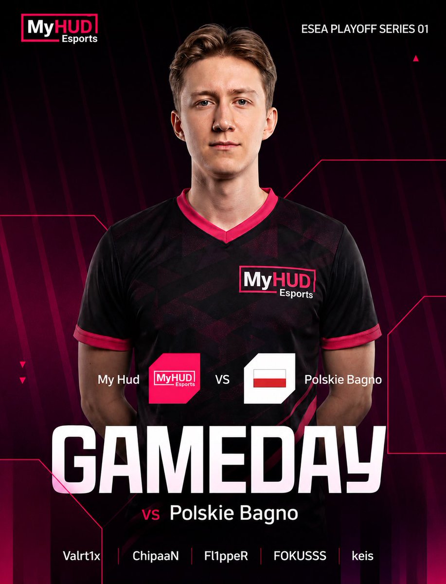 MyHUDEsportsCS's tweet photo. MATCH DAY.

Our players have their second playoff game tonight.

🆚 🇵🇱 Polskie Bagno
🕒     19:30     CET

Gaet will once again be at the helm for tonight's live stream,

we hope to see many of you there.

See you tonight.

Stream link in comment.

#MyHUD #CS2 #MatchDay #ESEA #Playoff