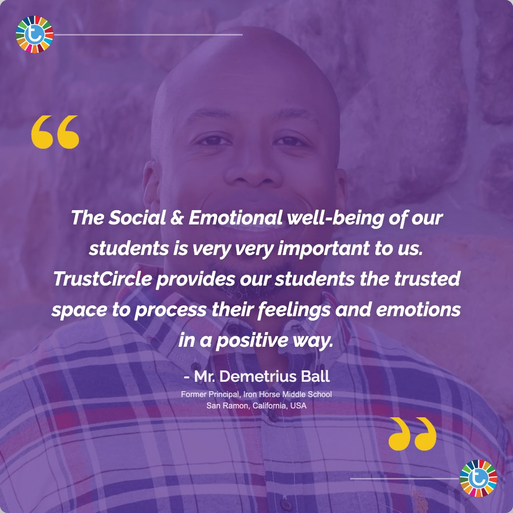 trustcircle's tweet photo. San Ramon, California. School leaders on TrustCircle. ๐
Their words say it better than we ever could.
#TrustCircle #California #SDG4 #SDG3 #SDG10 #EdTech #StudentMentalHealth #sel https://t.co/TAHtaK6Fg9