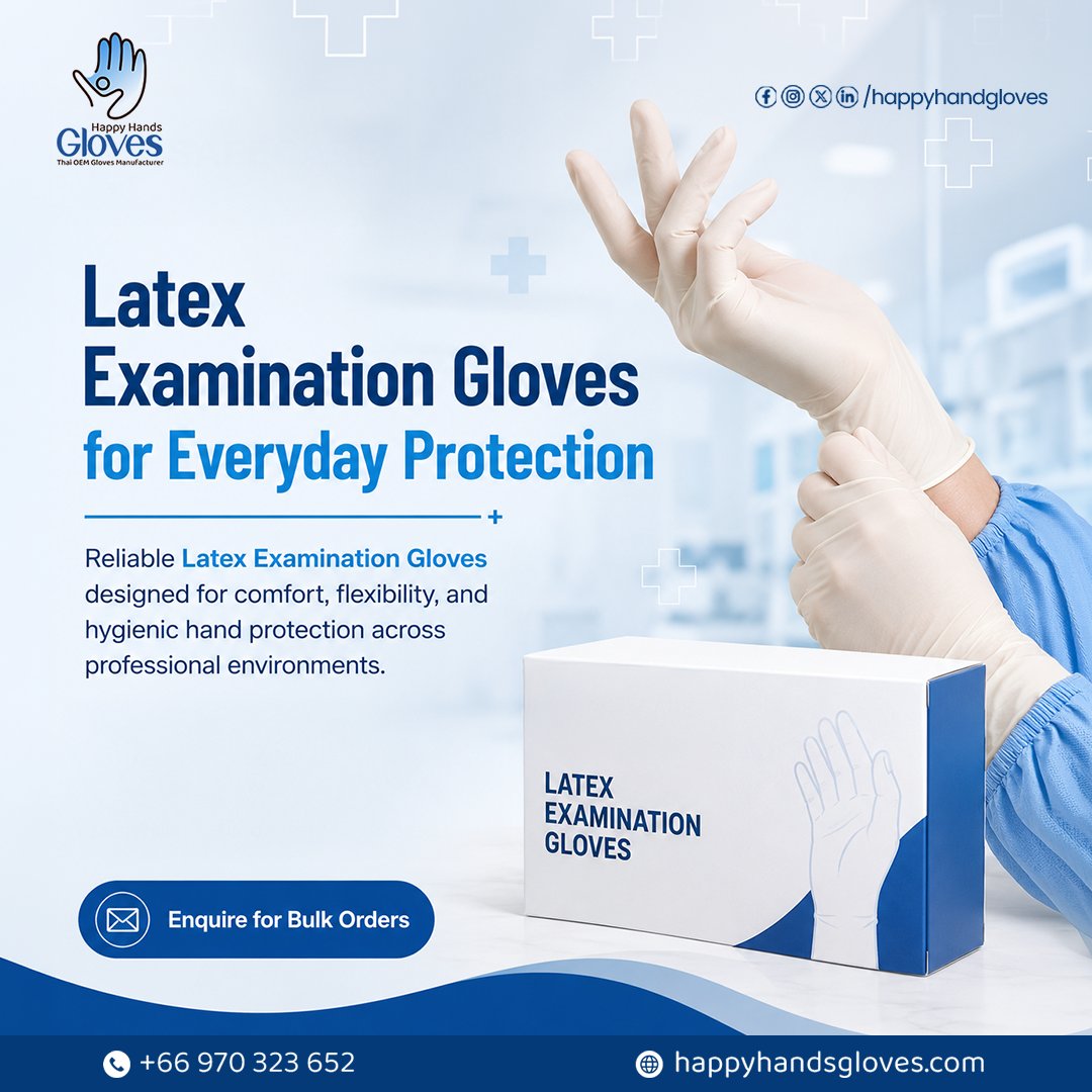 HappyHandGlove's tweet photo. Your first line of defense starts with the right gloves.

Built for demanding professional environments, our gloves help support hygiene, comfort, and confidence through every task.

Ready to secure your supply?
https://t.co/F2VitpUrcj

#HappyHandsGloves #LatexGloves https://t.co/NA80a45A3q