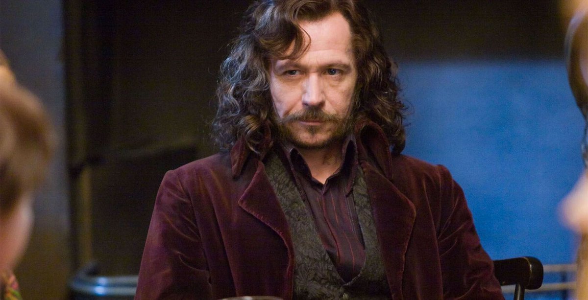 marigoldelaney's tweet photo. "sirius black was straight" then why did he canonically dress like THIS https://t.co/3u6my1dra6