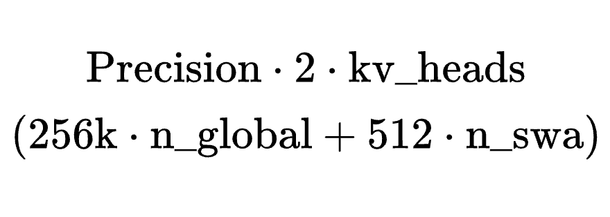 eric_alcaide's tweet photo. @ar0cket1 For M.1, it is heavy. For  XS.2, not so much as it's SWA for 3/4 layers... So basically ~5Gb in FP8 https://t.co/4xM6cuoLMY