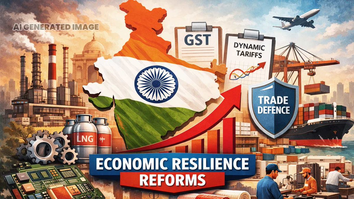 knnindia's tweet photo. India Must Replace Subsidy Dependence With Structural Reforms To Withstand Global Crises: Think Tank

#IndiaEconomy #WestAsiaCrisis #EconomicReforms #TradePolicy #GST #ManufacturingIndia #ImportDependence #EnergySecurity #StructuralReforms

https://t.co/eIPpgnVGnY https://t.co/pQHQPt23sM