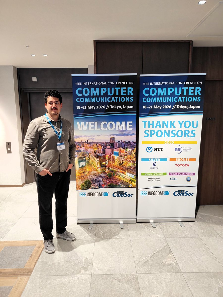 elixirion_mc's tweet photo. 💡 Mr. Erfan Delfani remains exceptionally active in research and publishing, consistently contributing high-quality work to top international venues. Congratulations on another publication presented at IEEE INFOCOM 2026 together with Prof. Nikolaos Pappas. https://t.co/x87kkzsDEb