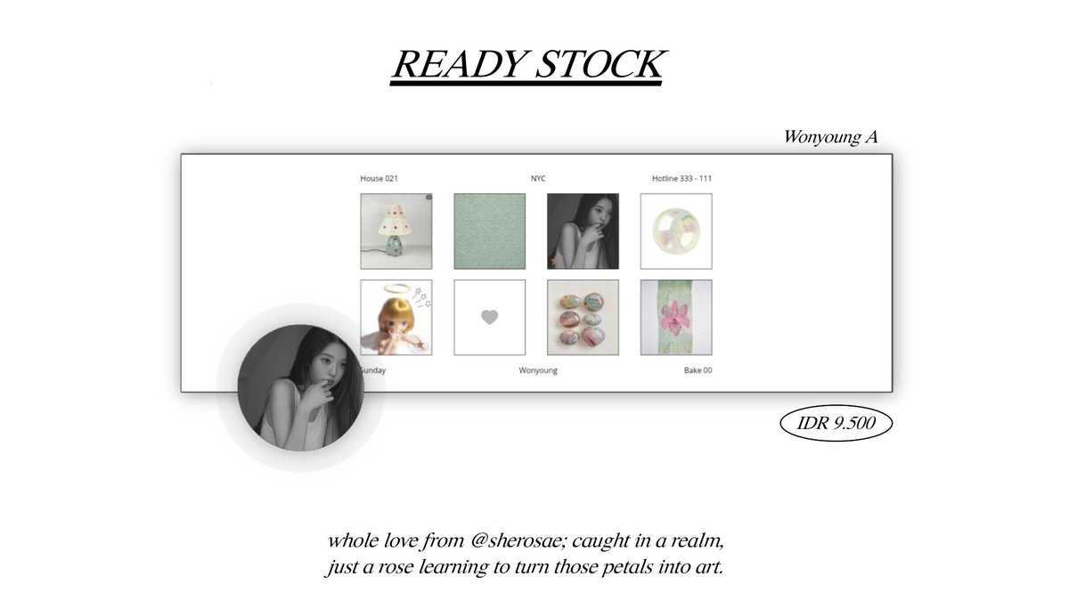 sherosae's tweet photo. help repost or retweet. Thank you! <33

here's to you: i have ready-to-use layout wonyoung in stock! please take this chance to beautify your profile. kindly DM me if you’re interested! ☻♥︎

⦅ #bealanja #bealanja ⦆ https://t.co/12oh3KKWbN