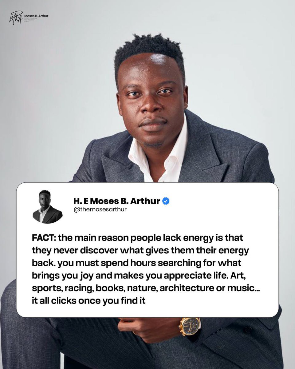 themosesarthur's tweet photo. Not everything that drains you is work. Sometimes you’re simply disconnected from what brings your soul back to life.

Find what restores you. 
That discovery changes everything.

Love &amp; Light❤️💡
MBA https://t.co/yDo2qajUDi