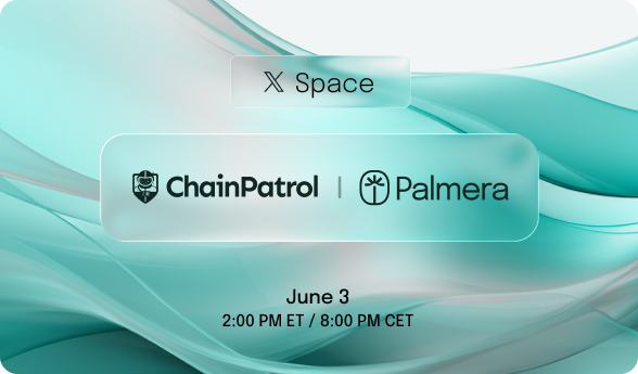 palmera_dao's tweet photo. 🧑‍🚀🌴 Next week, June 3 at 2:00 PM ET / 8:00 PM CET, we’re hosting an X Space with @ChainPatrol 

🎙️ “From Infrastructure to Interface Monitoring.”

With:
@Juan_ChainPatrol
@umariomaker
@jozer_eth

We’ll discuss the importance of monitoring from multisig infrastructure to front-end interfaces as ecosystems scale.

See you there.

👉https://t.co/GGuTFq0wJM