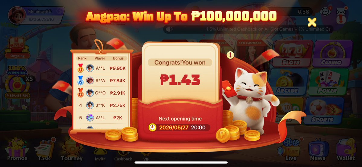 moniccashellax's tweet photo. @PTGamingph 35672516
#PTGamingAngpaoGiveaway
@chrisysalcedo 
@cathventuree 
@jm_____ssi https://t.co/SnKZCgn37r