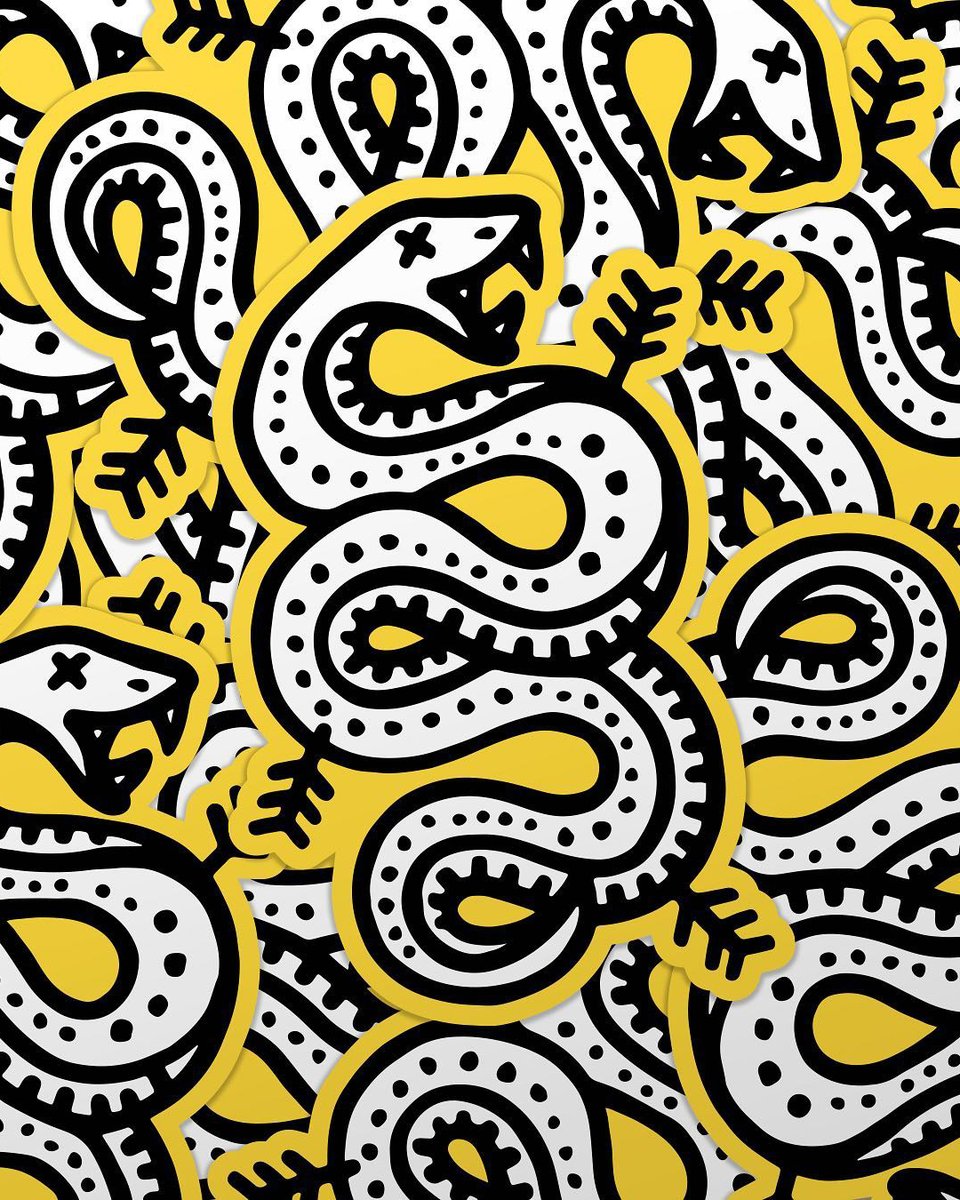 Marqetspace's tweet photo. This design would look awesome as a cut out flyer! 🐍 

Do any of your clients have a brand mascot that could inspire some fun flyers?

📷 beardedcreativestudio https://t.co/4QBxsbEgqa