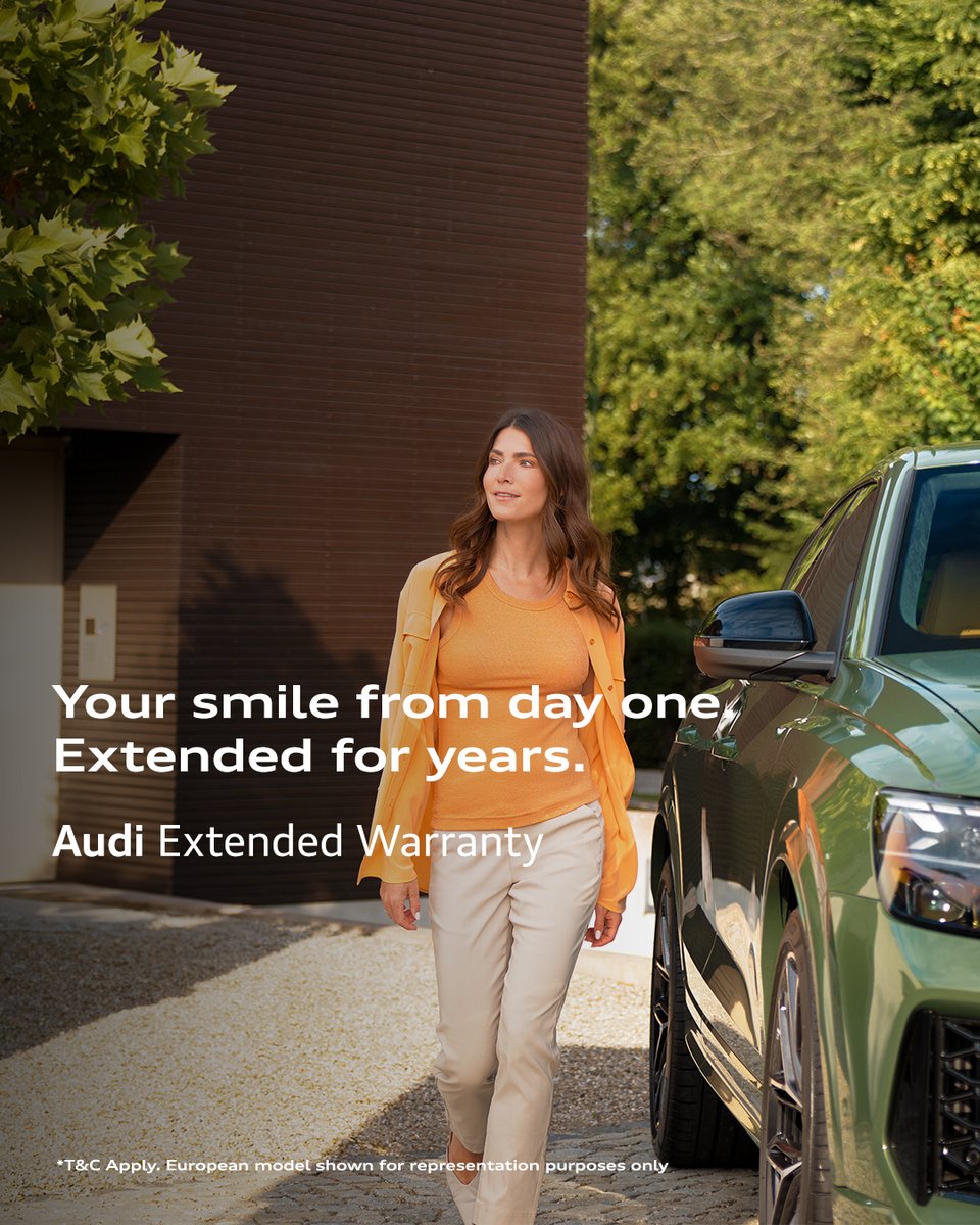AudiIN's tweet photo. Some things are meant to last. The drive. The feeling. The peace of mind. 

Audi Extended Warranty. 

#AudiIndia https://t.co/avVJJTuqxA