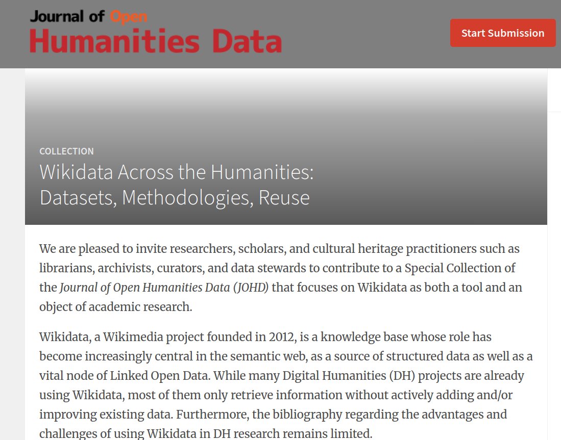 up_johd's tweet photo. #johdnews
JOHD special collection on #WikiData was highlighted during the @wikidata Workshop at BRAU Napoli
A great milestone for the collection and for ongoing conversations around #Wikidata, #OpenHumanitiesData, and collaborative knowledge infrastructures https://t.co/RSSABcjBXx