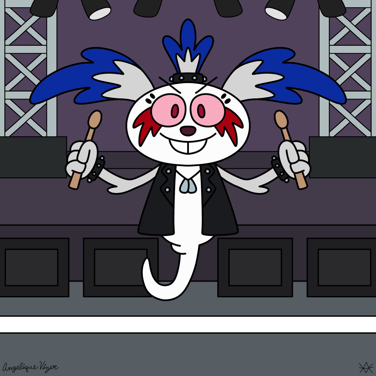 AMVCartoons96's tweet photo. Time to reveal an old spirit title Vid once held, with this one being the Spirit of Concert Performances!  Vid loves a good concert &amp; is always eager to share the music with others to make each show an unforgettable experience for everyone! #originalcharacter #ArtistOnTwitter https://t.co/dgJGk7Cr1M