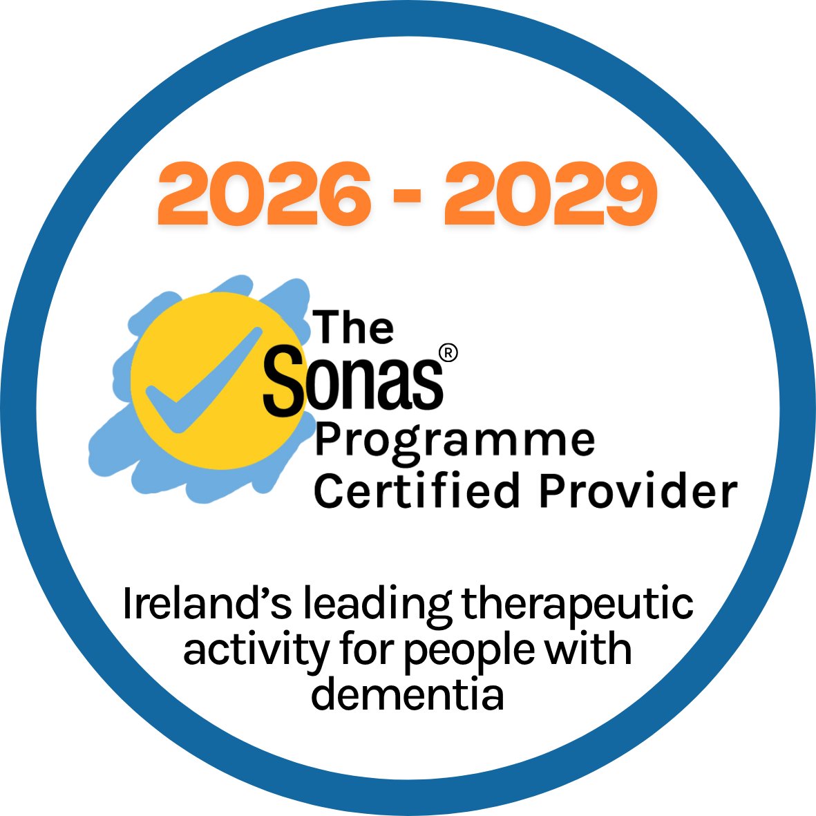EngagingDemIrl's tweet photo. There are now 6 Certified Sonas Providers in Ireland: 

⚫Sligo Nursing Home (Mowlam)
⚫The Orchard Respite Centre (Mowlam)
⚫Rush Nursing Home (Mowlam)
⚫Leopardstown Care Centre (Mowlam)
⚫Charleville Nursing Home (Mowlam)
⚫Swords Nursing Home & Memory Care Centre (Mowlam)

The Sonas Programme is an evidence-based therapeutic activity designed to support communication and engagement for people living with dementia. Care settings that complete our Sonas Practitioner Training and demonstrate consistent programme delivery earn recognition as Certified Sonas Providers — a mark of quality, compassion, and best practice in dementia care. 

This certification assures residents and their families that a nursing home has at least two trained Sonas Practitioners. Certified Nursing Homes will receive a 10% discount on all our courses and on the Annual International Dementia Conference and will receive certification marketing materials to display in their Nursing Home and on their website and will be listed as a Certified Provider on our Website. 

If you would like more information about certification click here: 
https://t.co/szfsUVTlsl