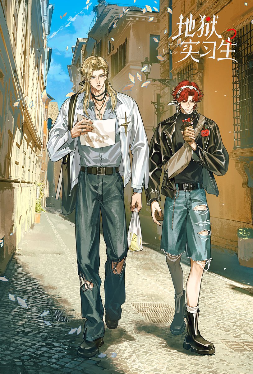 royannnn's tweet photo. #地狱实习生 #HellIntern 米迦勒和路西法出游～ https://t.co/OyHNLrG3ft