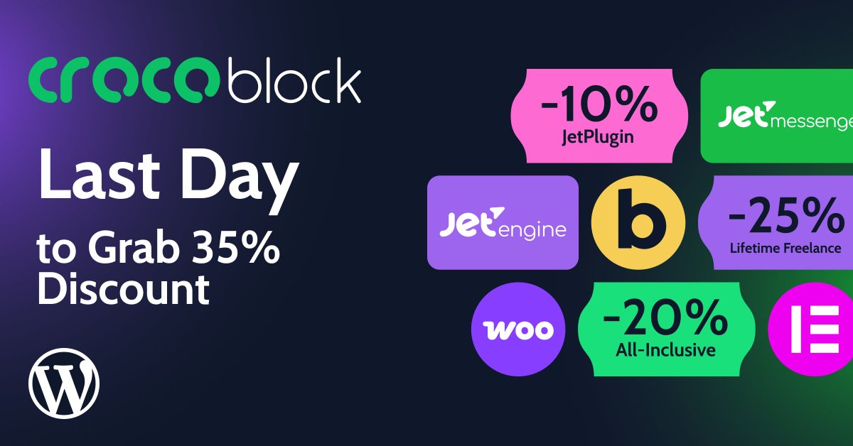 Crocoblock - JetPlugins for WordPress (@MRcrocoblock) / Posts / X