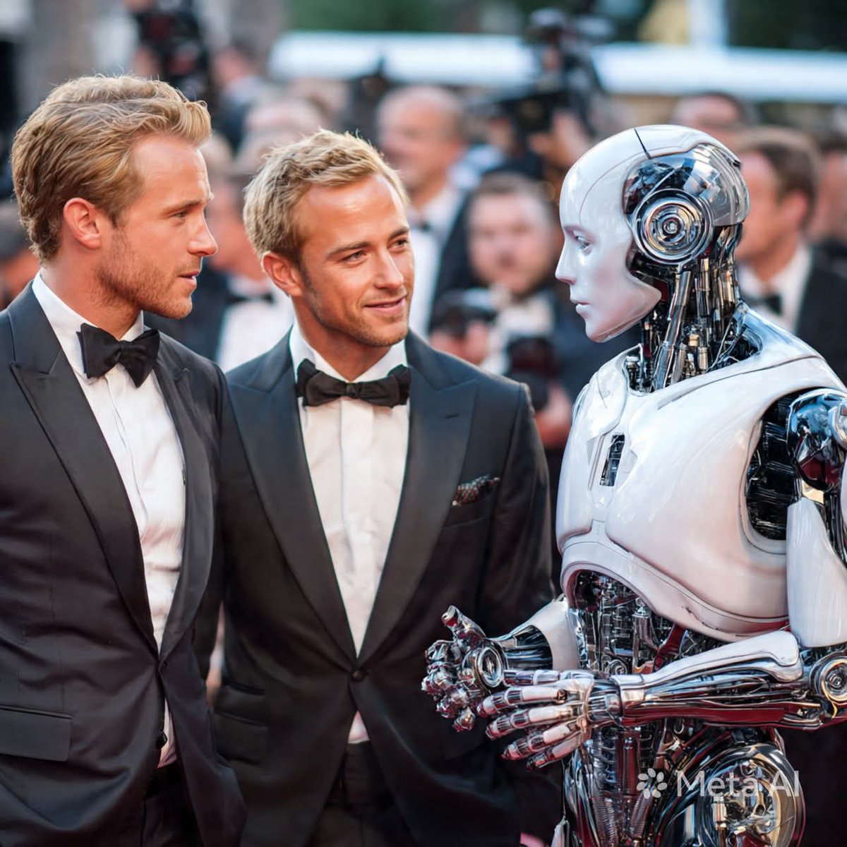 Dytig's tweet photo. Never know whom you'll meet on the red carpet!

Join us!😃

https://t.co/DaednwMtlW

#tipsyhiccupproductionsscreenplaycompetitionandblacktiegala 

#filmfreeway #screenwriters #producers #investors #networking #aigenerated https://t.co/xKpCtqMg5z