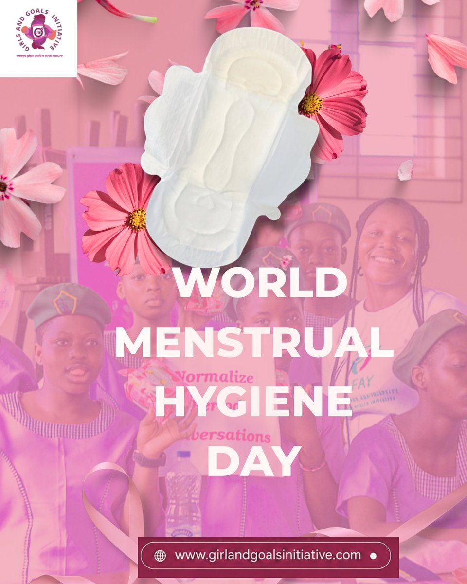 GirlsnGoals_'s tweet photo. It’s World Menstrual Hygiene Day!!!

And we celebrate every girl and woman who bleeds.

Remember your period is not dirty. Your period is nothing to be ashamed of.

#menstrualhygiene #menstrualhygieneday https://t.co/CFc9QOgzIY