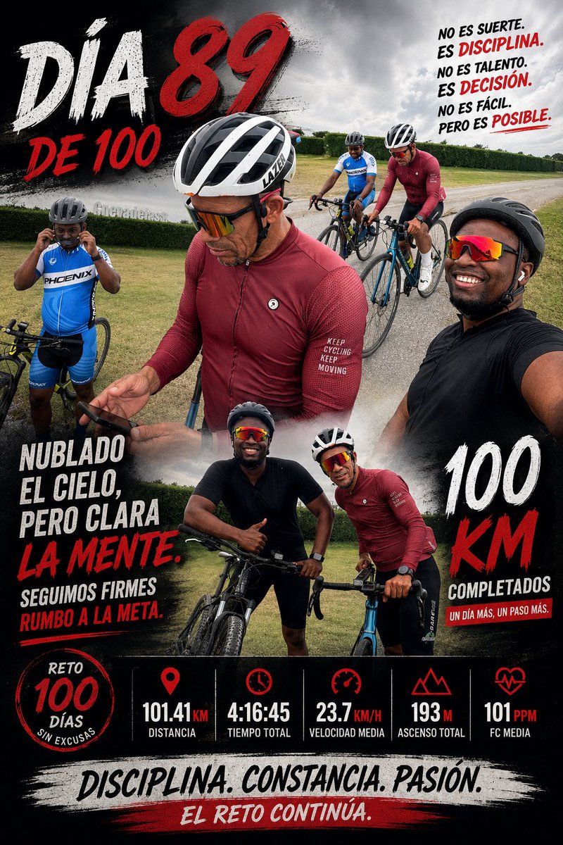 kilometrerobne1's tweet photo. El cielo es el límite día 89 recorrido de 100 km diarios ya completado y casi conteo regresivo, #revistadeportiva @MisterDeportes @JCMorel15 @ManuelAcevedo01 @Rickyherdez mis fieles @LetterEspinal @RuedaPedal @raudyhuber a Dios la gloria por lo logrado al día de hoy, BD a todos. https://t.co/2Ik33LBpiu