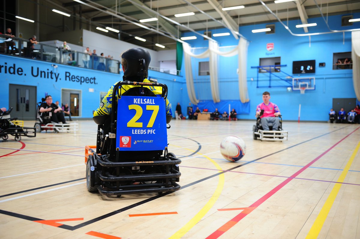 The_WFA's tweet photo. One month to go! 💥

The countdown is on for the 2025/26 Powerchair Final, as Leeds PFC and Teesside PFC go head-to-head at St. George’s Park as part of the EE FA Disability Cup weekend! 🏆

Tickets are still available and can be purchased via the link below: ⬇

https://t.co/dxmG6dSFy6

#PowerchairFootball