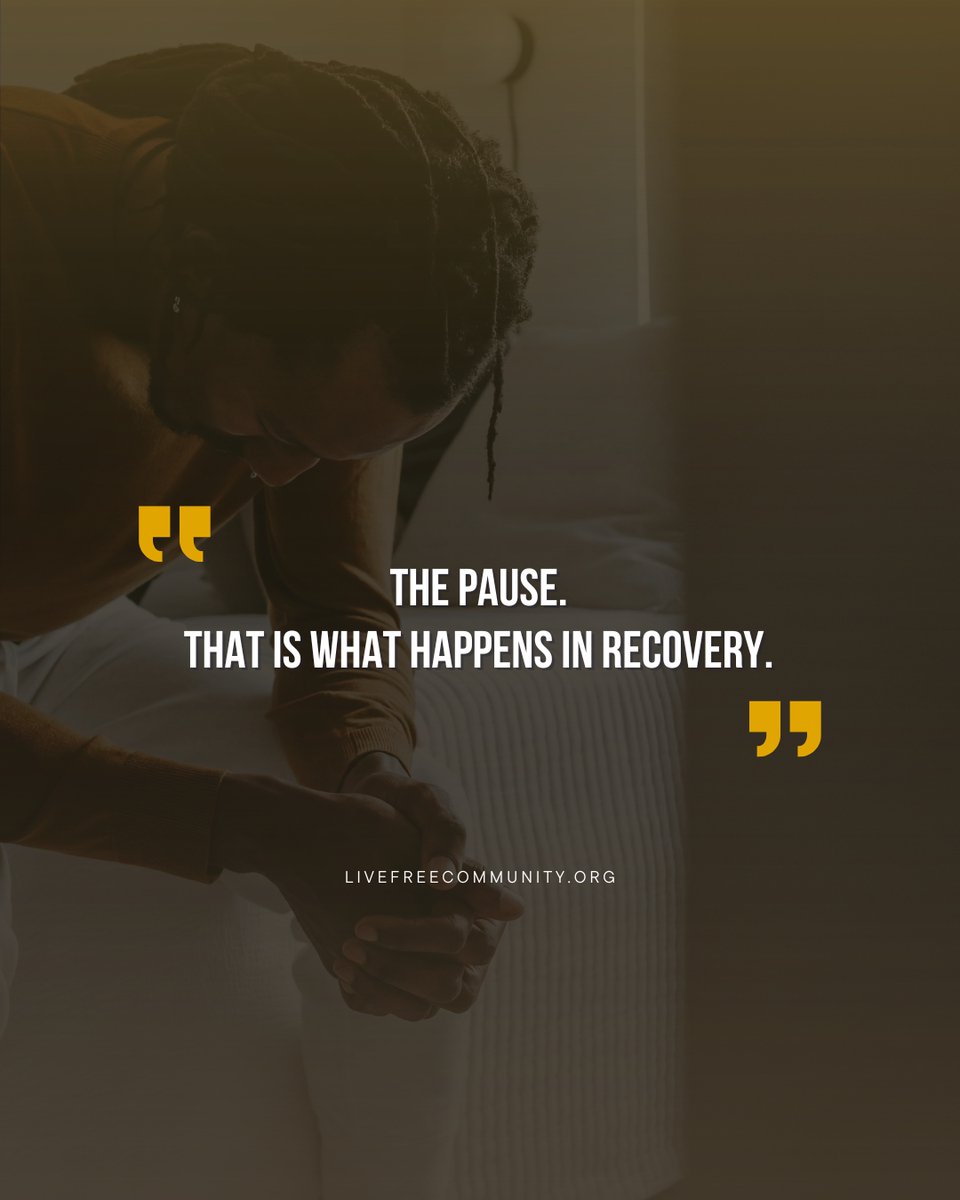 LiveFreeCommApp's tweet photo. Recovery is not a moment of clarity.

It's the practice of getting there faster each time.

https://t.co/Zst5acRogh https://t.co/DcJHMqkY2Q