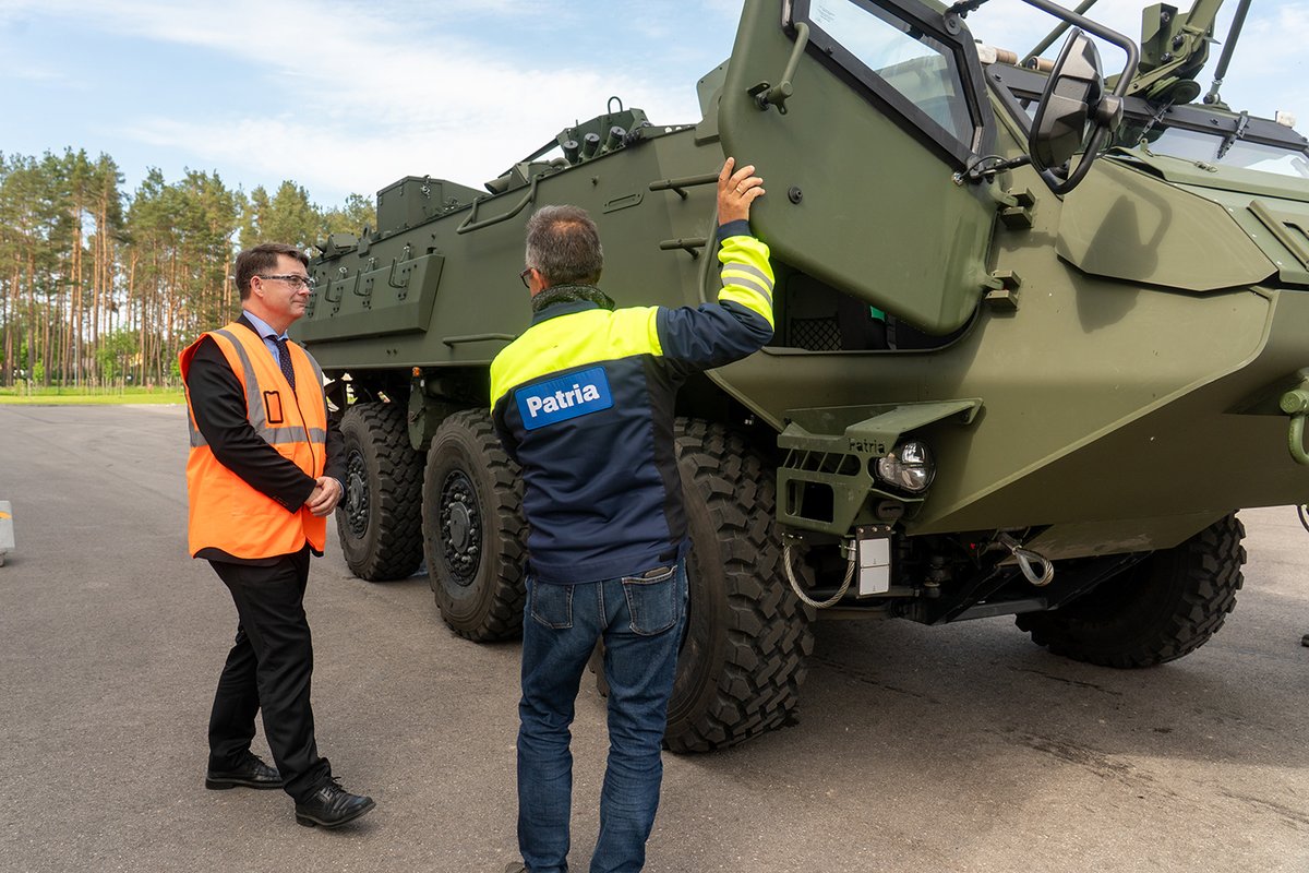group_patria's tweet photo. Sweden’s Ambassador to Latvia, H.E. Daniel Olsson, visited Patria's Valmiera facility and the Defence Partnership Latvia site. The visit covered local operations, manufacturing and technology development, and the role of cooperation in European security. 🇸🇪🇱🇻

#PatriaGroup https://t.co/A7sO9Tox8o