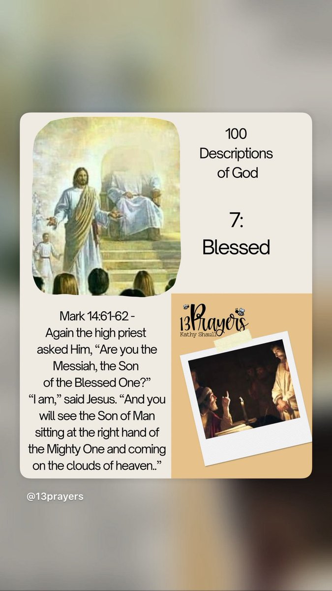 13prayers's tweet photo. #100descriptionsofgod 
7/100 Counting back, in reverse alphabetical order, right here. Monday - Friday. #teamjesus #jesusfreak #knowgod #womenoffaith https://t.co/gZdSwUrOSz