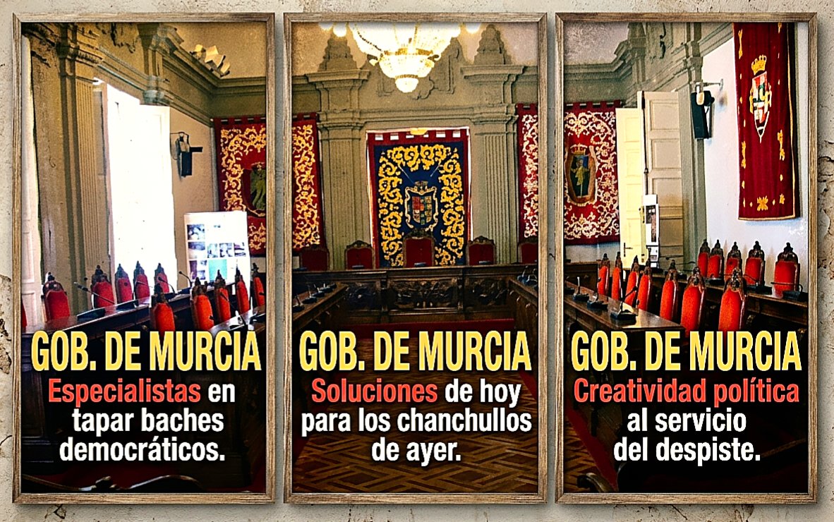 MientrasEs's tweet photo. @antonioh2003 
@cartaginense51 
#RdeMURCIA "Donde la política no se vota,se reestructura."
SOLUCIÓN:La distracción. ¿Cómo haces para que en los medios se deje de hablar de transfuguismo? Das una noticia aparentemente mayor:como es la reestructuración del Gobierno Regional.​ 🥖y🎪 https://t.co/Kj1BwS18k7