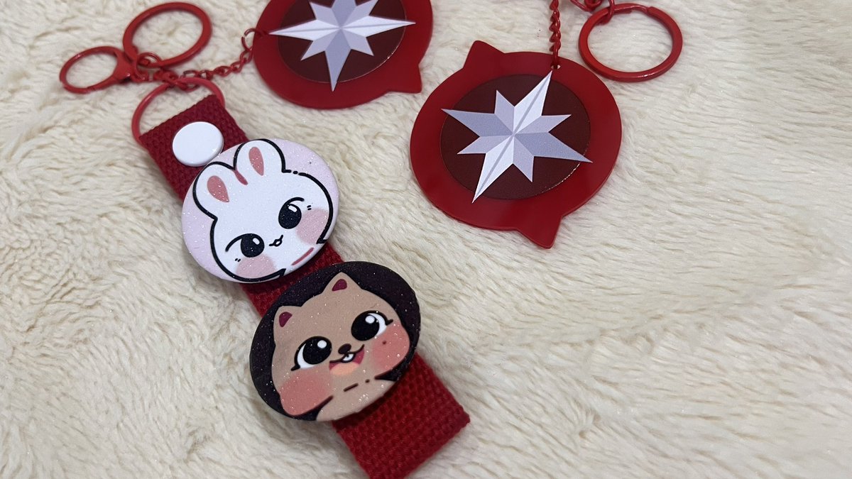 10jeruk's tweet photo. Stay Compass 🧭 webbing keychain 
ft. skzoo button pins #PLandVol5 https://t.co/cguH4JZmcF