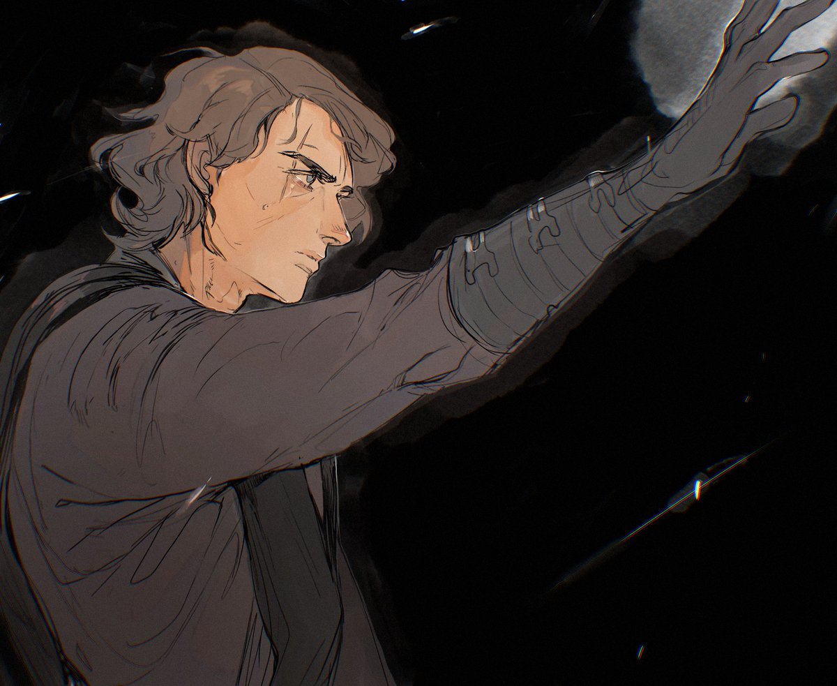 lanimaIu's tweet photo. Speedpaint of a good boi who did a few wrong things (many actually). I think about the prequel trilogy too much rn. #StarWars #AnakinSkywalker https://t.co/TZIz8ewJ06