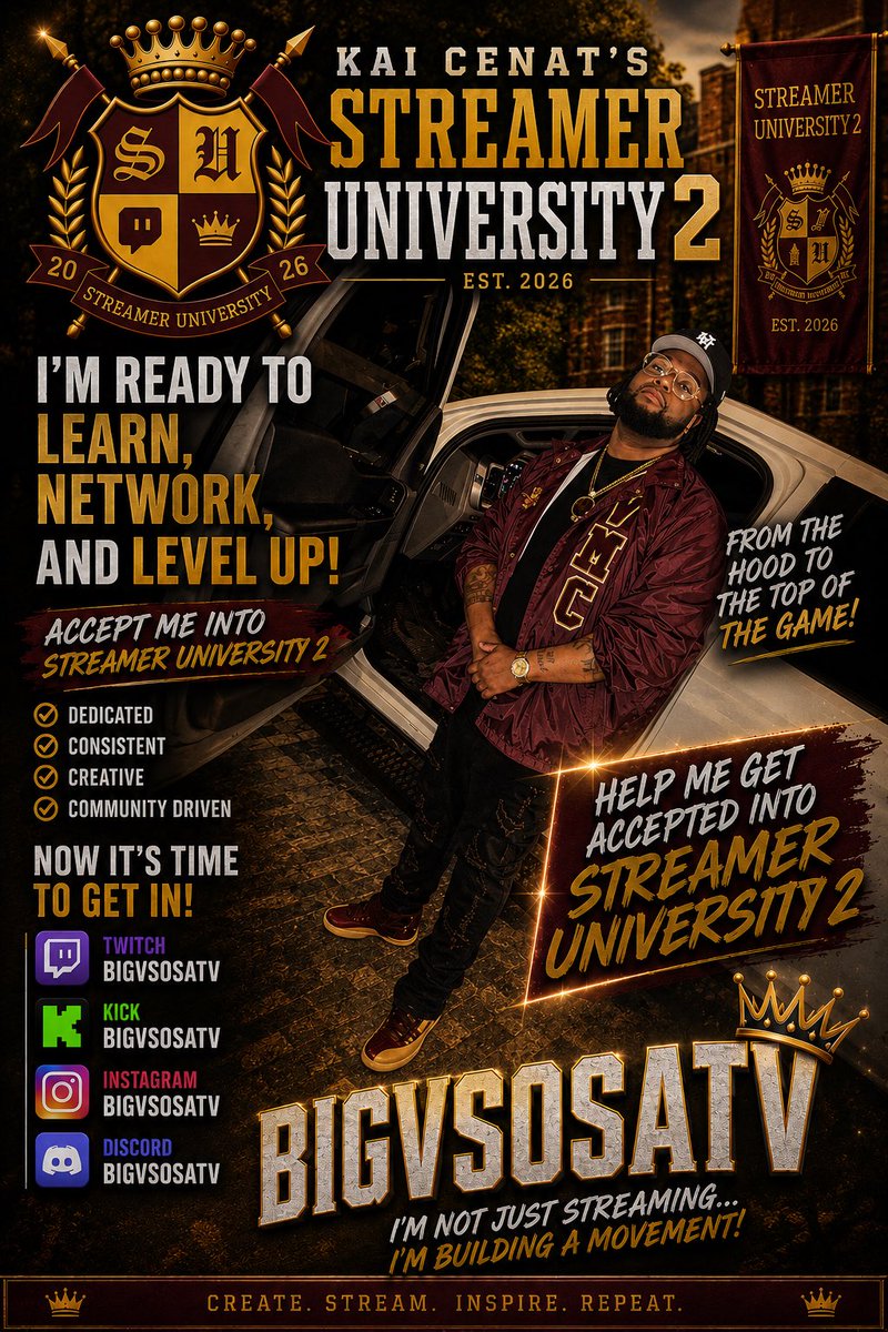 bigvsosaTV's tweet photo. Tell @KaiCenat I Got All My Fasfa Paperwork Complete!!! Waitin On My Acceptance Letter #PutOnForTheExit #BigVSosaTv https://t.co/pzkpBgOaSY