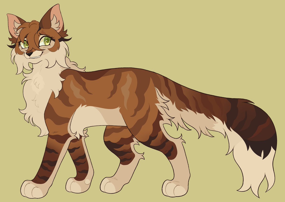 Sweetpeachedtea's tweet photo. [#warriorcats #oc] Foxbark! Lover girl https://t.co/WTBu968IJA