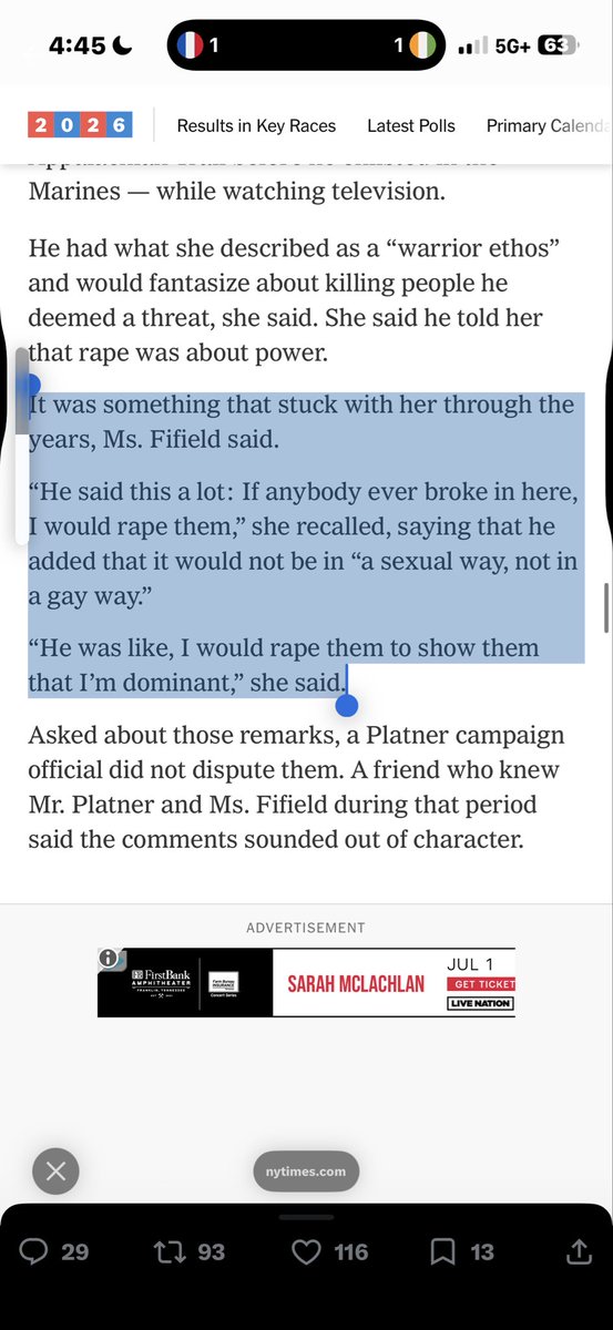 MattMackowiak's tweet photo. Graham Platner wants to rape a male intruder, but “not in a gay way”. 

#mesen https://t.co/kL0VOwLEsY