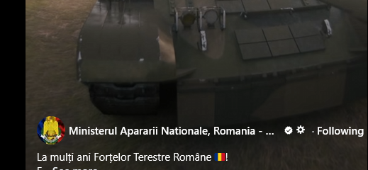 RoAF_Dev_Team's tweet photo. The official Facebook account of @MApNRomania has used our TR-85M1 Bizonul 3D model, that our team made for a MOD in the video game Arma 3, in one of their official promotional videos for the romanian army.
@ArmaPlatform #Arma3 https://t.co/nStAgi2465