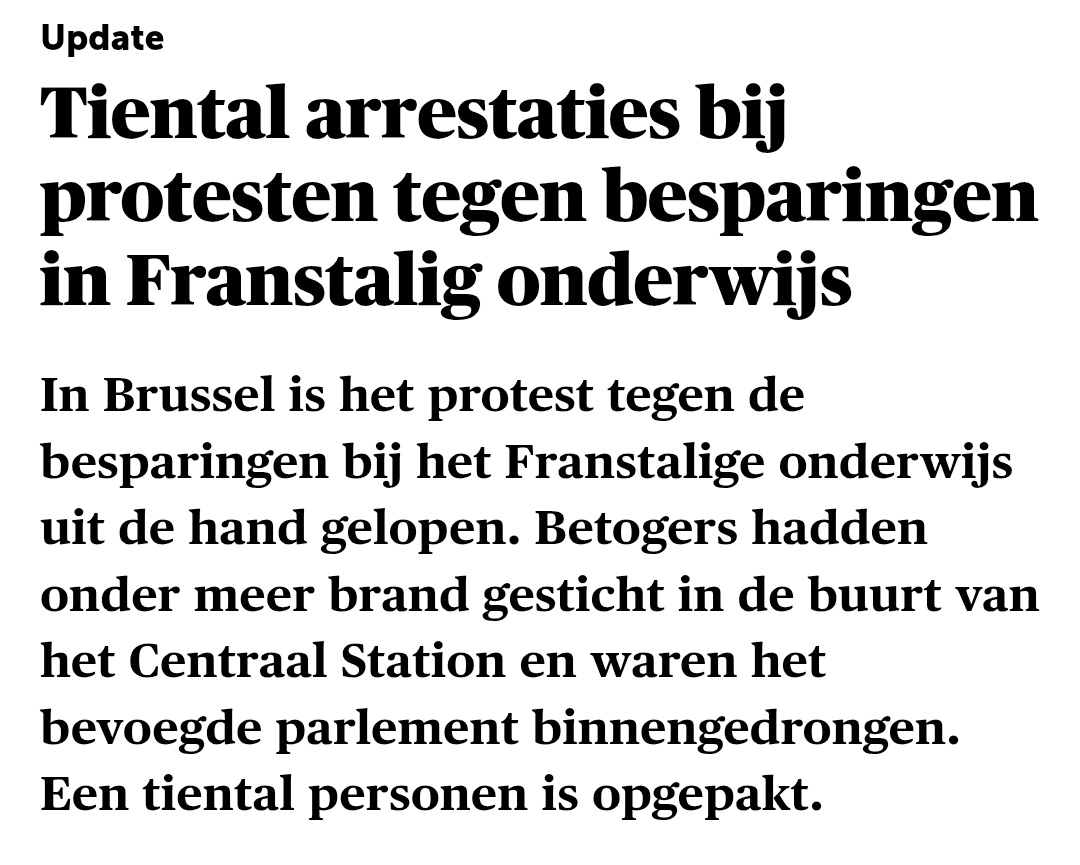 PhRoose's tweet photo. In de VS kost het inschrijvingsgeld gemiddeld €10.000. Voor private universiteiten ligt dat op €40.000. 

In Italië gemiddeld €2.747 voor publieke universiteiten (Ouders moet al minder dan €30.000 verdienen om korting te krijgen.) 

In België maken ze amok voor €1.200, en  amper de helft van de studenten die dat werkelijk moet betalen. 🤡