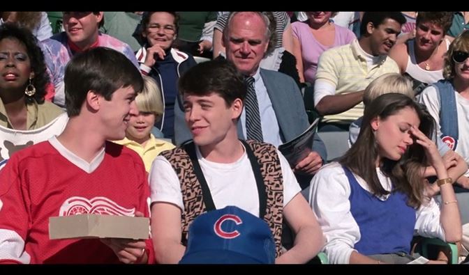 landofthe80s's tweet photo. On this date in 1985 the Chicago Cubs play the Atlanta Braves in a baseball game at Wrigley Field. 

BITE-SIZED FACT | Excerpts from the broadcast later pin this date as the day featured in the hit movie "Ferris Bueller's Day Off". #80s https://t.co/gWevhW5l8L