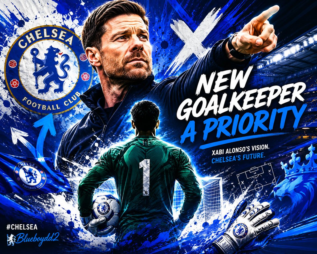 Blueboydd2's tweet photo. Signing a new goalkeeper might be viewed as important by Xabi Alonso at #Chelsea.

@HaithamMMS https://t.co/6M9AufF6HA