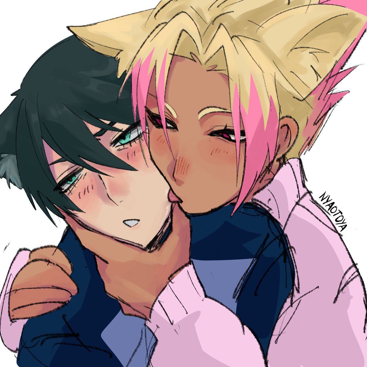 nyaotoya's tweet photo. #ryurin catboys doing catboy things https://t.co/7JbhgYWgu5