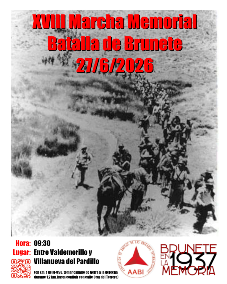 AmigosBrigadas's tweet photo. XVIII Marcha Batalla de Brunete

El sábado 27 de junio a las 09:30 llevaremos a cabo una nueva marcha entre Valdemorillo y Villanueva del Pardillo.

Más información en la web: https://t.co/SXTNs3vak4

¡No te lo pierdas! https://t.co/pZDnsMQri7