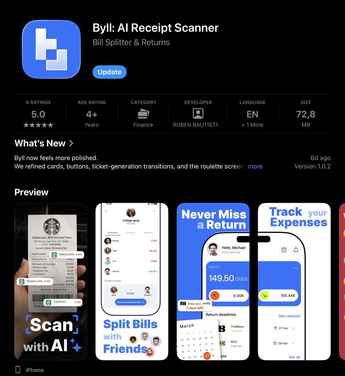 rb_byll's tweet photo. Anyone else’s mom keep a box full of receipts from the beginning of time?😵‍💫

Mine does, and spends an hour looking for one but spoiler: never finds it.

So I built Byll: an AI receipt scanner that saves your receipts on your phone and finds any of them in seconds.

Try it 👇🏻 https://t.co/3LeYi0N4G4