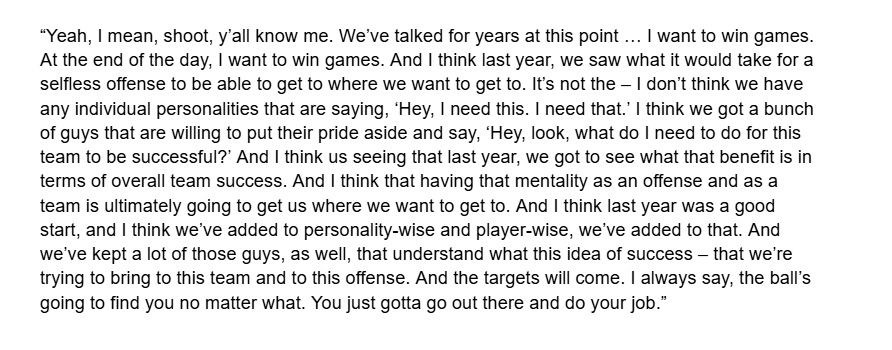 bylucaevans's tweet photo. Asked Courtland Sutton today if he'd sacrifice targets to have Jaylen Waddle help open up easier looks for him.

"I don't think we have any individual personalities that are saying, 'Hey, I need this, I need that.' I think we got a bunch of guys willing to put their pride aside." https://t.co/DDZkp322lN