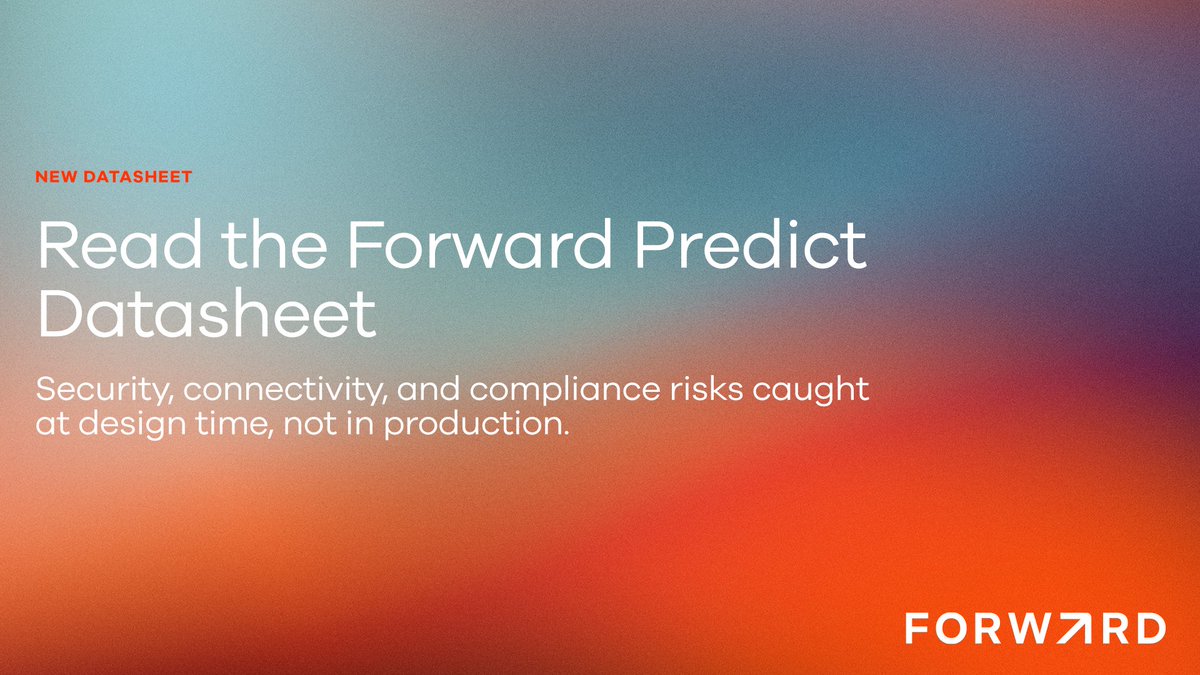 forwardnetworks's tweet photo. Imagine verifying proposed changes at production scale, eliminating deployment risks. #ForwardPredict makes that a reality, allowing your team to move quickly and confidently. Read the data sheet for more details: https://t.co/oa1tyynBxr https://t.co/0uLeAWLyK1
