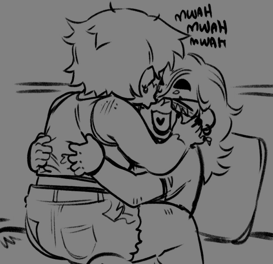 MarshiMelli's tweet photo. Crushing my gf with all of my body weight in honor of pride month https://t.co/YL9UevKoMr