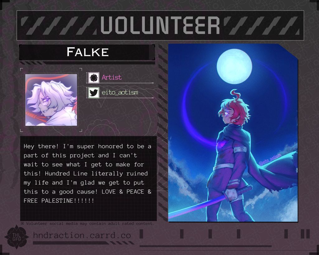 HNDRAction's tweet photo. VOLUNTEER SPOTLIGHT 🍉✨

We think Falke's artwork is absolutely jaw dropping! If you're in agreement, why don't you donate to our campaign?

TWT: @eito_aotism

https://t.co/F45aPEND5r https://t.co/6VwJ4jlCOC