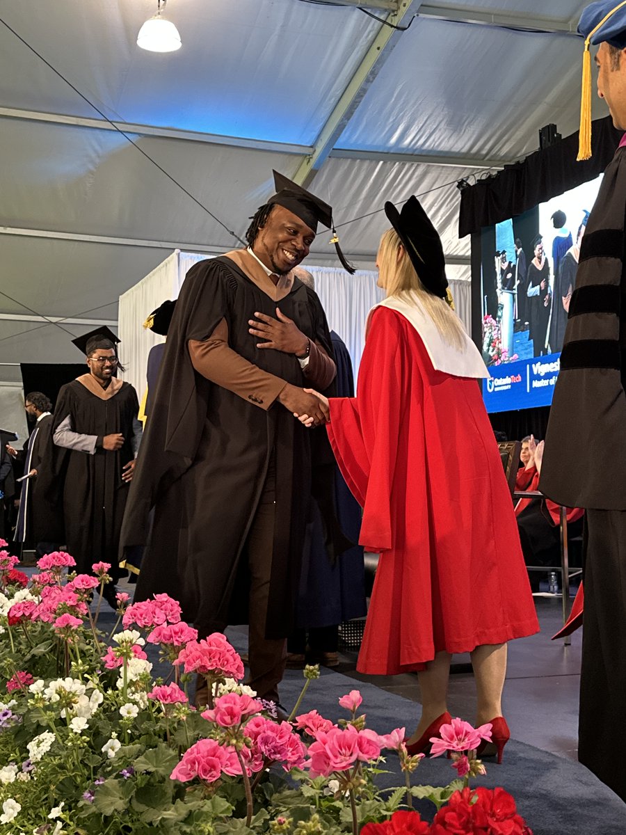 ontariotech_u's tweet photo. The celebration continues! 🎓 Day two of #OntarioTechGrad celebrated our 2026 @ot_fsc and @ot_fbit graduates. Congratulations, grads! We can’t wait to see the impact you’ll make as @OT_alumni.💙 https://t.co/0RzoNYYSOo