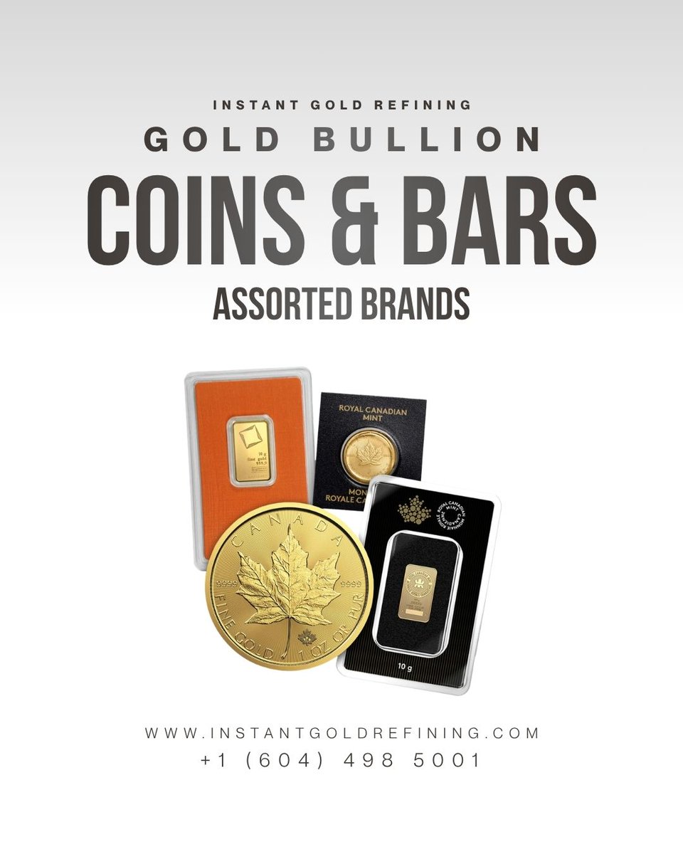 instantgoldinc's tweet photo. If you are looking to invest in gold coins and bars, #InstantGoldRefining offers best-in-class products sourced from the world’s most reputable LBMA-approved refiners and leading global minting organizations, ensuring quality, authenticity, and trust in every purchase. https://t.co/EoONJawRJy